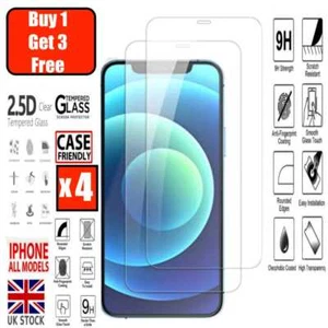 Protector de pantalla de vidrio templado iPhone para iPhone 11 Pro Max XR X Max, 6,7,8 PLUS - Imagen 1 de 5