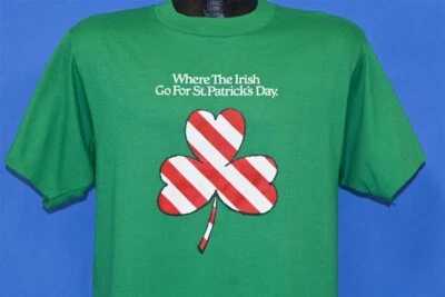 Camiseta de colección años 80 TGI VIERNES DONDE LOS IRLANDESES VAN POR EL DÍA DE SAN PATRICIO GRANDE L Foto 1 de 4