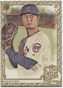 YU DARVISH 2019 Allen & Ginter GOLD BORDER Hot Box - CHICAGO CUBS - #371 - Picture 1 of 1
