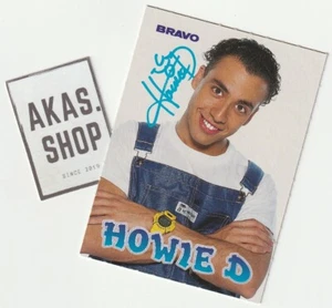 Howie D Backstreet Boys 1997 BRAVO German Autograph Signature ID Card Starcard - Picture 1 of 2