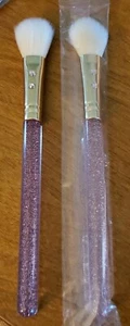 2 slmissglam Rose Gold Pink Glitter Makeup Blusher Brushes SG62 - Picture 1 of 4