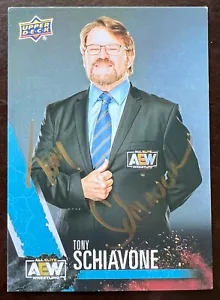 AEW Tony Schiavone SIGNED Card - Picture 1 of 1