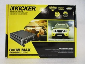 Brand New Kicker 46CXA4001 Class D Amp Mono 800W RMS Max Subwoofer Amplifier - Picture 1 of 6