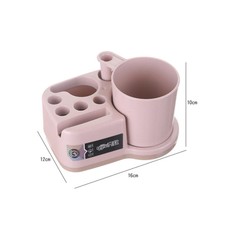 2 Pcs Bathroom Toothbrush Storage Shelf Detachable Gargle Cup Mug Toothpaste Hol