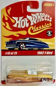 2004 HOT WHEELS SERIE 1 1963 FORD T BIRD GOLD KOMBINIERTER VERSAND  - Bild 1 von 1