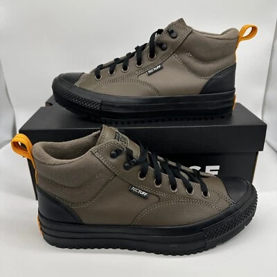 Converse Malden Street Boots Mid Leather Brown Truffle Waterproof Men's A09492C - Image 1 of 4