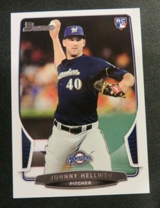 2013 Bowman, Milwaukee Brewers - JOHNNY HELLWEG (RC) #23