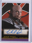 Carte auto autographe Star Trek Movies A96 Michael Dorn en tant que colonel Worf