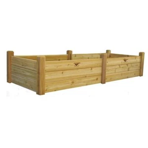 Gronomics Raised Planter Box 95"Lx34"W Wood Natural Western Red Cedar Unfinished - Picture 1 of 1