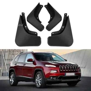 Genuine Front & Rear Molded Splash Guards Mud Flaps For 2019-2023 Jeep Cherokee - Foto 1 di 13