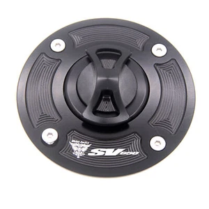 Keyless Motorcycle Gas Fuel Tank Cap Cover For Suzuki SV650 1999-2002 SV 650 - Picture 1 of 11