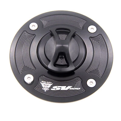 Keyless Motorcycle Gas Fuel Tank Cap Cover For Suzuki SV650 1999-2002 SV 650 - Image 1 of 4
