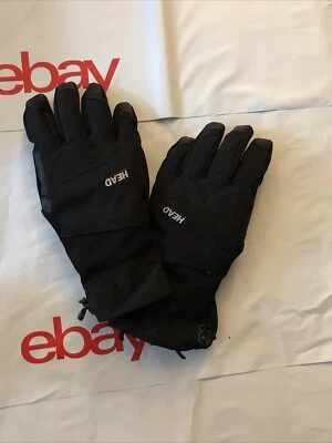 HEAD Black Warm WATERPROOF x SENSATEC WINTER GLOVES Phone Ski Hike Gear Men LG - Image 1 of 2