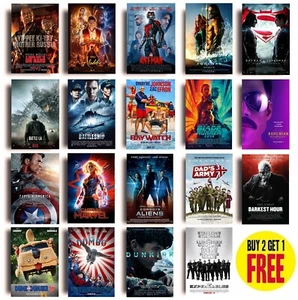 2010s MOVIE POSTERS A - E Size A4 Photo Print Film Cinema Wall Fan Art - Picture 1 of 127