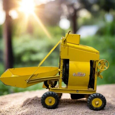 Juguetes modelo Doepke años 50, mezclador de cemento Jaeger, acero prensado Foto 1 de 4