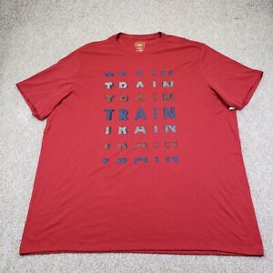 NEW Foundry Big And Tall 4XLT XXXXLT Mens Graphic T Shirt Short Sleeve Red Train