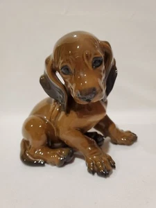 Vintage Rosenthal Porcelain Dachshund Puppy Dog Figurine Karner #1247 Germany - Picture 1 of 7