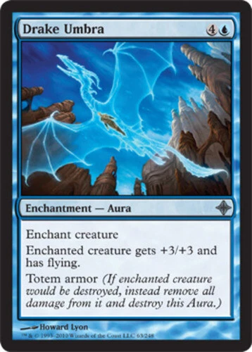 Drake Umbra ~ Heavily Played Rise of the Eldrazi MTG Magic UltimateMTG Blue Card - Image 1 of 1