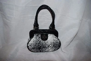 BORSA A MANO STUDIO GEAR TWEED BIANCO E NERO MINI BORSA DA SERA BITSY MISURA 7x5x2 NUOVA - Foto 1 di 6