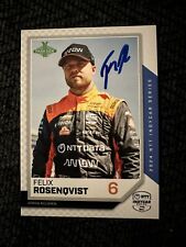 2024 Parkside Indy Car Trading Card Indianapolis 500 Signed Felix Rosenqvist