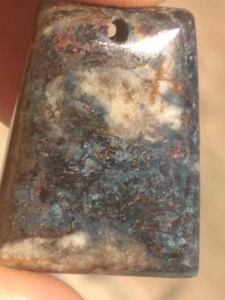 Seltener blauer Pietersit Anhänger der Kalahari "Van Gogh" 42 ct (Namibia) - Bild 1 von 1