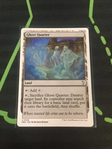 MTG Magic The Gathering Ghost Quarter MB2 White Border Land Commander  - Picture 1 of 1