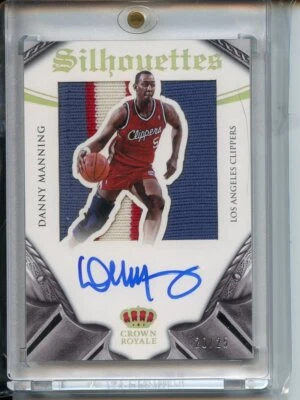2014  Panini Preferred Danny Manning Silhouette Patch Auto /25 - Image 1 of 2