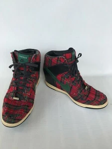 Edición limitada Nike London Dunk Sky Hi City rojo verde tartán corredores EE. UU. 7,5 - Imagen 1 de 12