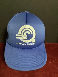 Vintage Conrail Trucker Rope Snapback Hat - Picture 1 of 12