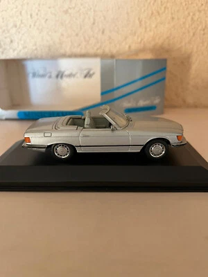 1/43 MINICHAMPS - MERCEDES 350 SL CABRIOLET 1970 GRIS METAL - Photo 1/4