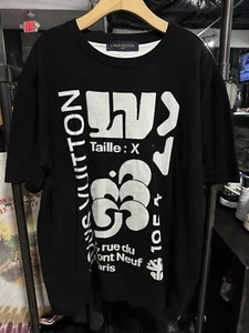 20SS Louis Vuitton LV1854 HIN96W Graphic Logo Short Sleeve Crew Neck Intarsi - Picture 1 of 5