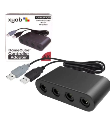 Adattatore controller GameCube di alta qualità per Nintendo GameCube/Wii U/Switch; PC - Immagine 1 di 4
