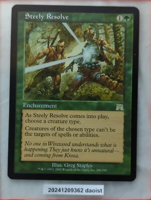 MTG Steely Resolve Onslaught Rare Magic The Gathering LP - Image 1 of 4