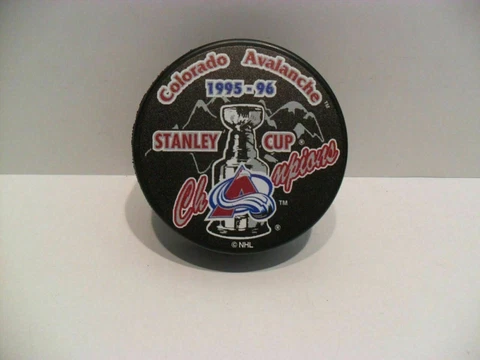 Colorado Avalanche 1995 - 1996 Stanley Cup Champions Puck - NHL - BRAND NEW! Cover