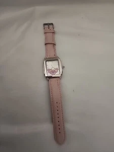 Reloj Pantera Rosa Vintage Cuero Cristal Acero Inoxidable Japón - Imagen 1 de 6