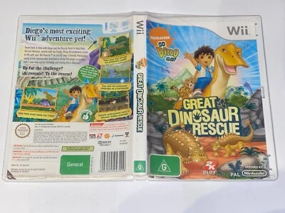 GO DIEGO GO - GREAT DINOSAUR RESCUE (NINTENDO WII GAME, G) - Image 1 of 3