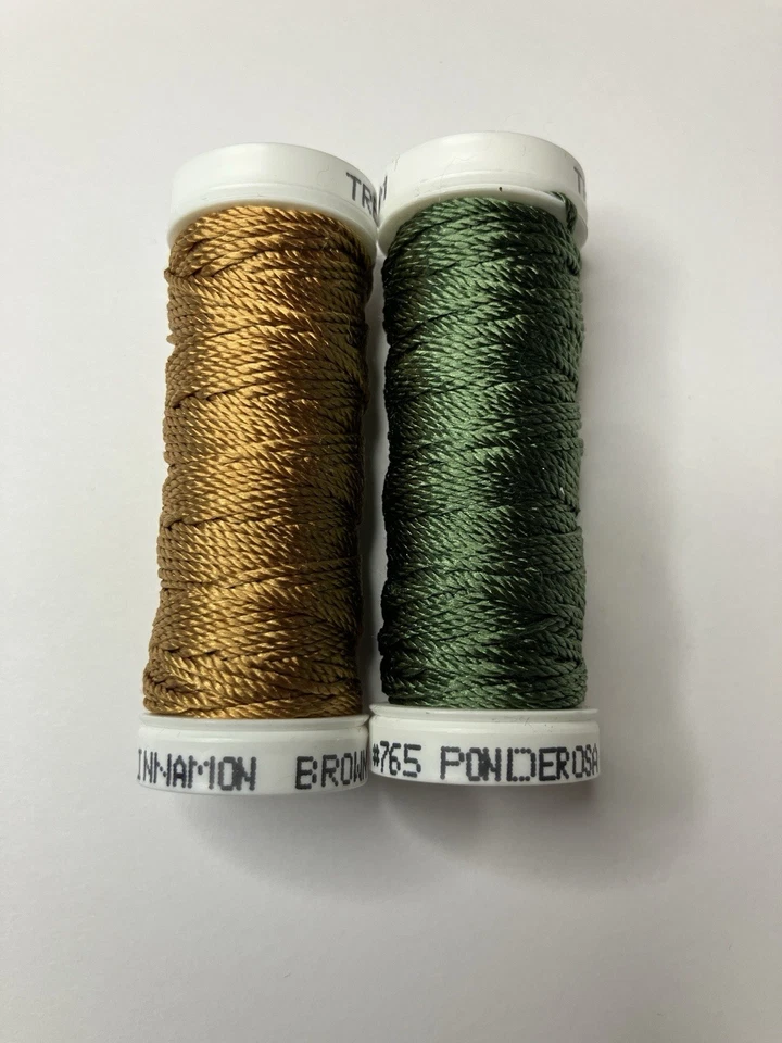 Trebizond Silk Thread Lot of two, Cinnamon Brown and Ponderosa - Image 1 of 3