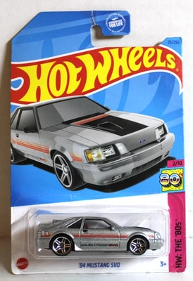 Mustang SVO #25/250 plateado Hot Wheels 2023 HW: The '80s 2/10 '84 - nuevo Foto 1 de 2