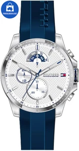Tommy Hilfiger Analogue Multifunction Quartz Watch for Men with Silicone - Picture 1 of 3