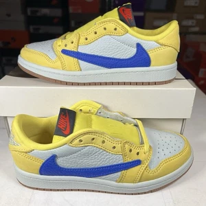 Talla 13.5C - Jordan 1 Retro Bajo OG SP Travis Scott Canary PS DZ5909-700 - Imagen 1 de 6