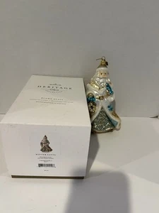 Hallmark 2016 Heritage Collection Poland Blown Glass Ornament WINTER SANTA NIB - Picture 1 of 4