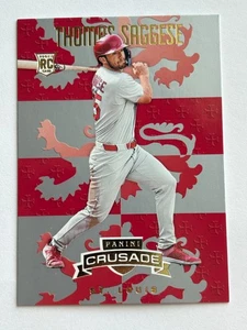 2025 Panini Crusade - Thomas Saggese #63 - Gold Foil - Cardinals (RC) - Picture 1 of 2