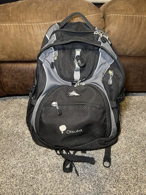 High Sierra Backpack Padded Black Book Laptop Hiking Camping Bag Otsuka - Image 1 of 4