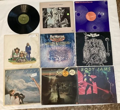 9 LPs-70’s Rick Wakeman,Stanley Turrentine,Atlanta Rhythem, Body Jams, America+4 - Image 1 of 4