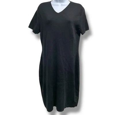 Vintage Classiques Entier Black Merino Wool Dress Women’s Size Large - Image 1 of 4