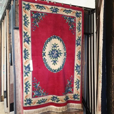 Brand New Hand Knotted Rug Abouson Design 5'x8' - Image 1 of 4