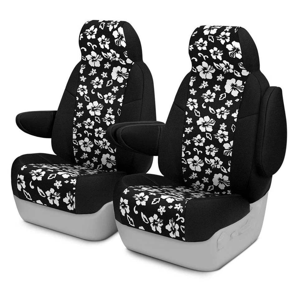 For Ford Freestyle 05-07 Seat Cover Neosupreme 1st Row Black & Black Hawaiian Foto 1 de 4