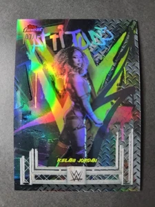 Kelani Jordan 2025 Topps Finest WWE Rare Black Refractor /15 - Picture 1 of 2