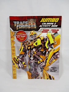 Transformers Revenge of the Fallen Jumbo Coloring & Activity Book 2009 UNMARKED - Foto 1 di 9