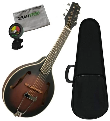 Guitarra Mando Tono Dorado Folkternativa A-6 Estilo A (con Estuche) con Sintonizador y Tela Foto 1 de 4